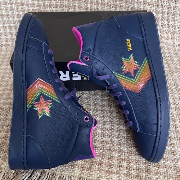 Converse Pro Leather Hi Obsidian/Hyper Magenta WMNS - Picture 12 of 16